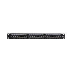 Patch panel Blindado (STP) de 24 puertos Cat6, 19in