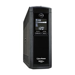 UPS de 1500 VA/900 W, Topología Línea Interactiva, Entrada 120 Vca NEMA 5-15P, Tipo Mini Torre, Con 12 Tomas NEMA 5-15R