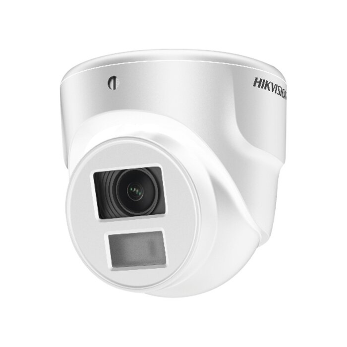 Ultra Mini Turret TURBO 1080p / Gran Angular / Lente 2.8 mm / 20 mts IR EXIR / Exterior IP67 / 4 Tecnologías (TVI / AHD / CVBS) / dWDR