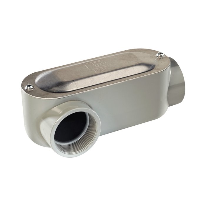 Caja Condulet tipo LR de 3/4" (19.05 mm) Incluye tapa y tornillos.
