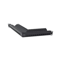 Patch Panel Z-MAX, Categoria 6A, Blindado, de 24 puertos, Angulado, 1UR