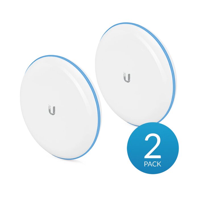Kit UniFi Building Bride de 1+ Gbps en 60 GHz con radio redundante en 5 GHz, alcance de hasta 500 m