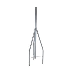 Tramo de Remate / Copete, tubo industrial 1 1/4" con tubo central 2 3/8", galvanizado por electrólisis.