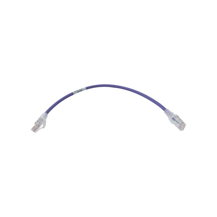 Patch Cord MC6 Modular Cat6 UTP, CM/LS0H, 1ft, Color Violeta