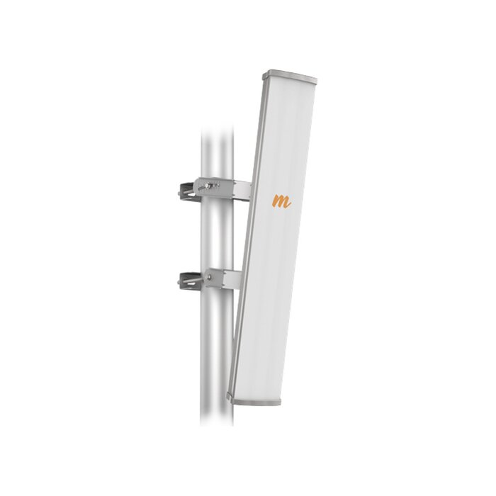 Antena Sectorial MIMO 4X4 de 45&deg;, 4.9 - 6.4 GHz, IP55, Ganancia de 22 dBi, 4 Conectores N-hembra, Montaje incluido.