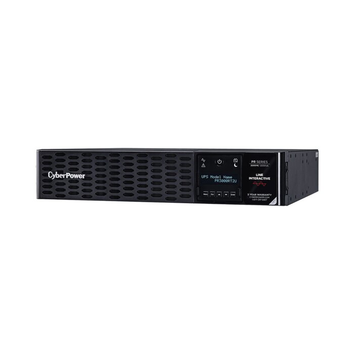 UPS de 3000 VA/3000 W, Topología Línea Interactiva, Entrada 120 Vca NEMA L5-30P, Onda Senoidal Pura, Torre o Rack 2 UR, Con 8 Tomas NEMA 5-20R y 1 NEMA L5-30R