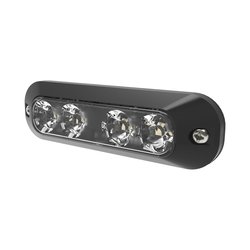 Luz perimetral, 4 LEDs Ultra Brillantes, color Rojo / Claro