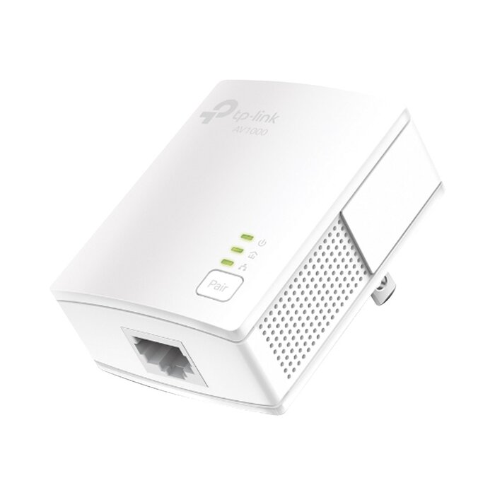 Kit Adaptador Powerline Gigabit Ethernet, tecnologia HomePlug AV2, 1000Mbps, Plug and Play, hasta 300 M dentro de casa, 1 Puerto 10/100/1000 Mbps y tamaño ultra compacto