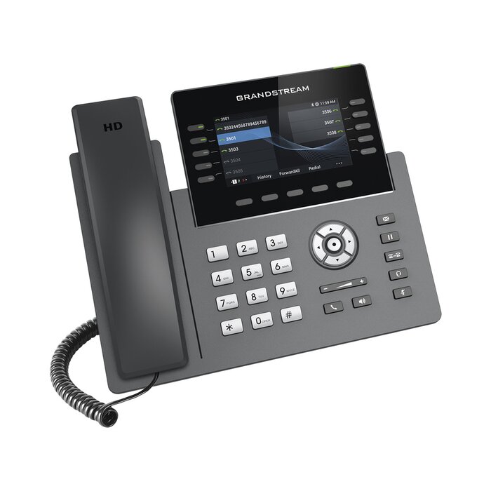 Teléfono IP de alta calidad con 10 líneas, 5 cuentas SIP con puertos Gigabit