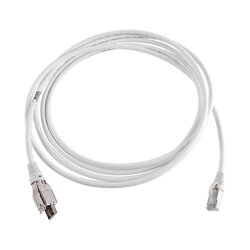 Patch Cord TERA Cat6A 1/10G Ethernet, de 4 pares y conector modular, LS0H, Color Marfil, 10m