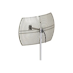 Antena Rejilla direccional, Ganancia 24 dBi, Dimensiones (90 x 60 x 38 cm), rango de frecuencia (2300-2500 MHz).