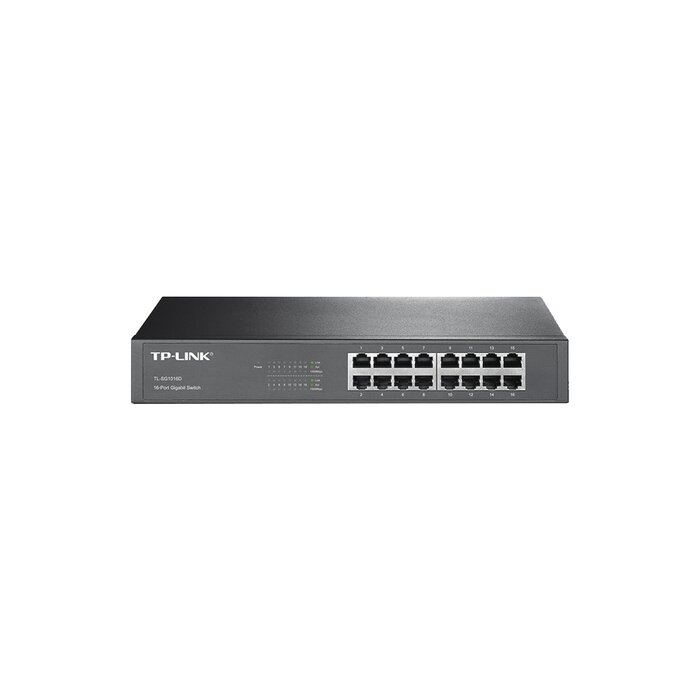 Switch Gigabit no administrable de 16 puertos 10/100/1000 Mbps para escritorio/rack