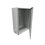 Gabinete de Acero IP66 Uso en Intemperie (500 x 700 x 250 mm) con Placa Trasera Interior y Compuerta Inferior Atornillable (Incluye Chapa y Llave).
