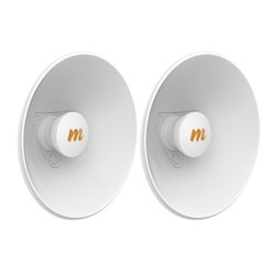 Par de Antenas Modulares Dual Slant, 4.9 - 6.4 GHz, Dimensiones (27 cm), Apertura 45°, Ganancia de 20 dBi, Diseñadas para radio C5x