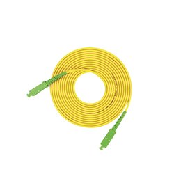 Jumper de Fibra Óptica Monomodo SC/APC SC/APC Simplex, color amarillo, 3 metros