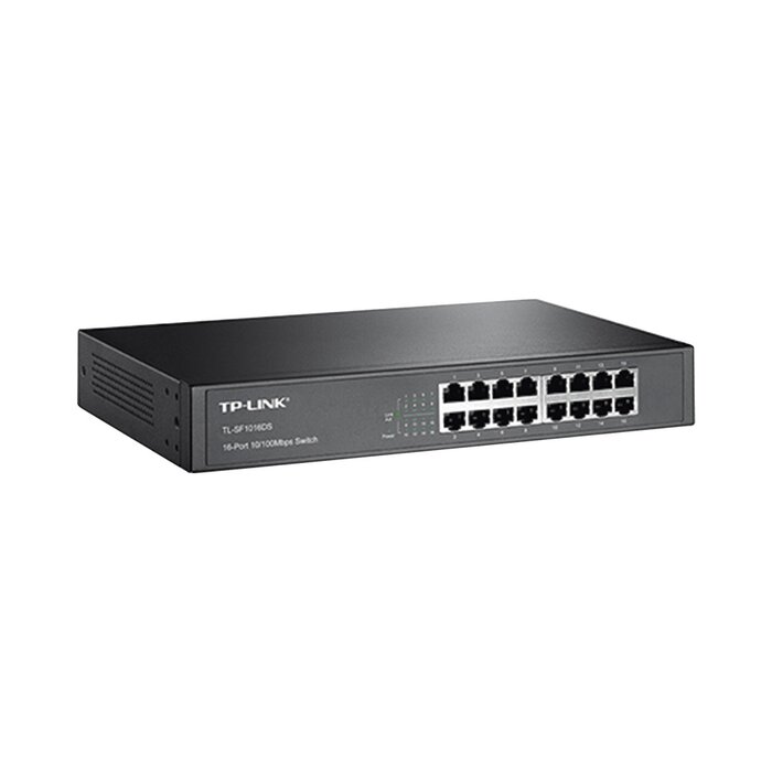 Switch no administrable de 16 puertos 10/100 Mbps de escritorio y para montaje en rack