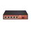 Switch No Administrable de 5 puertos 10/100/1000 PoE + 1 puerto SFP Gigabit, con respaldo para energía solar