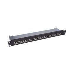 Patch panel blindado de 24 puertos Cat6A