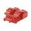 Kit de 10 Dispositivos para Bloquear Puertos de Fibra Óptica LC Duplex, Color Rojo, Incluye Llave de Extracción