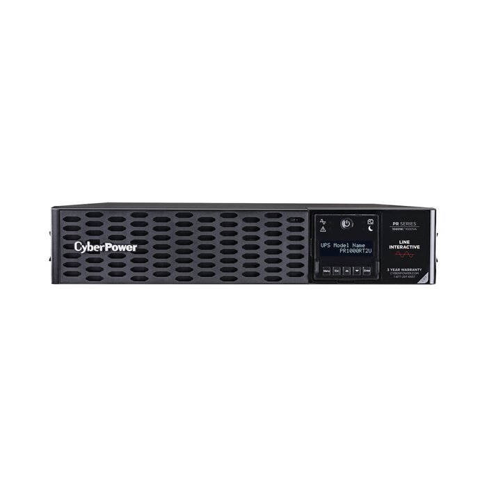 UPS de 1000 VA /1000 W, Topología Línea Interactiva, Entrada 120 Vca NEMA 5-15P, Onda Senoidal Pura, Torre o Rack 2 UR, Con 8 Tomas NEMA 5-15R