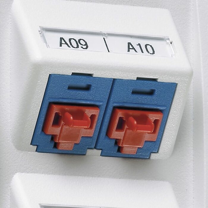 Kit de 10 Dispositivos para Bloquear Puertos RJ45, Color Rojo, Incluye Llave de Extracción