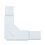 Sección en "L" color blanco de PVC auto extinguible, para canaleta TMK1720 (5230-02001)