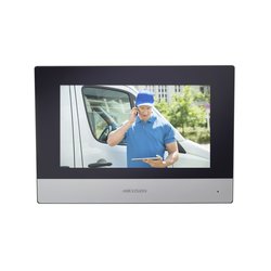 Monitor IP Touch Screen 7" para Videoportero IP Modular / Vídeo en Vivo / PoE Estándar / Apertura Remota / Llamada Entre Monitores / Audio de dos vías / Policarbonato