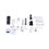 Kit de Control de Acceso TODO INCLUIDO con Lector de Huellas y Tarjetas compatible con App HIKConnect / Incluye Electroimán Botón de Salida y Montajes Z y L para imán (DS-K1T804)