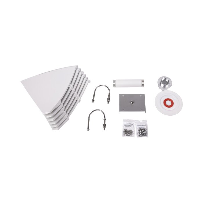 Antena direccional para C5x, Doble polaridad 45 ° y 90 °, 4.9 - 6.5 GHz, 2 ft, Ganancia de 30 dBi, Montaje incluido