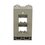 Placa de Pared Vertical, resistente al agua, acepta cuatro modulos Mini-Com