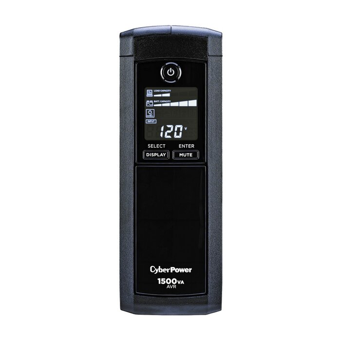 UPS de 1500 VA/900 W, Topología Línea Interactiva, Entrada 120 Vca NEMA 5-15P, Tipo Mini Torre, Con 12 Tomas NEMA 5-15R