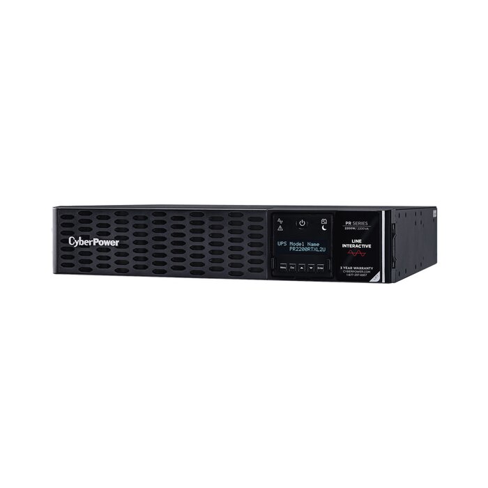 UPS de 2200 VA/2200 W, Topología Línea Interactiva, Entrada 120 Vca NEMA L5-30P, Onda Senoidal Pura, Torre o Rack 2 UR, Con 8 Tomas NEMA 5-20R