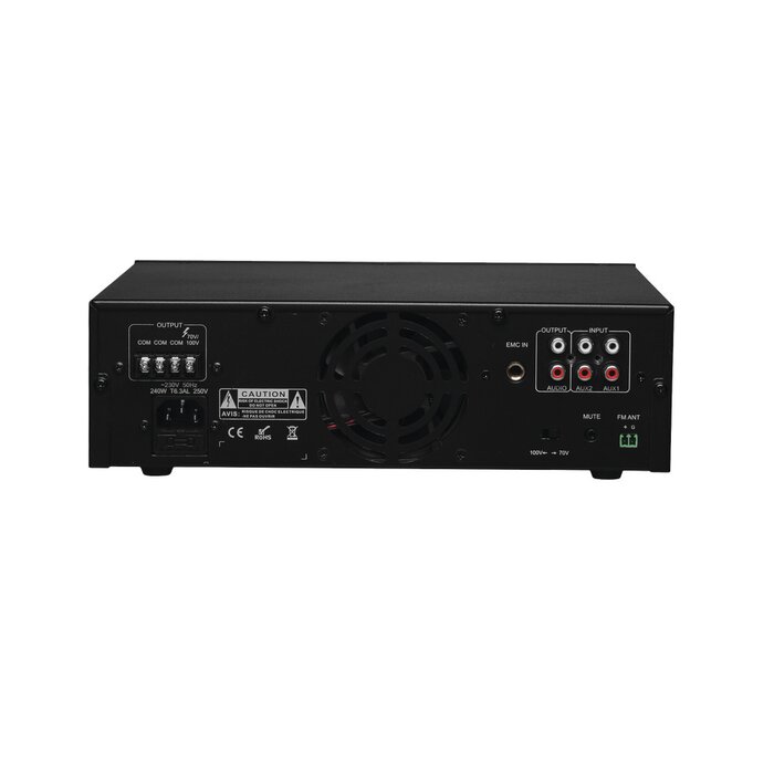 Mini Amplificador Mezclador de 120W RMS, MP3 Tuner y Bluetooth