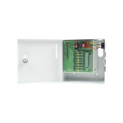 Fuente de alimentación profesional de 24 Vca @ 8 Amper, para 8 cámaras, voltaje de entrada : 96-264 Vca