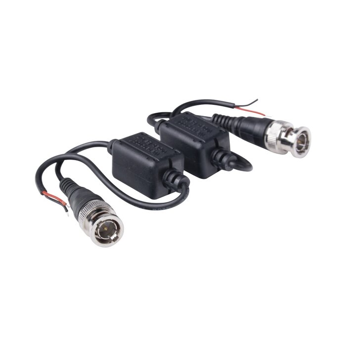 Kit de Transceptores (Balluns) EXTERIOR TurboHD Hasta 5 MPx HD-TVI/HD-CVI/AHD / CONECTORES 100% COBRE / Con Cable RF Blindado para aplicaciones