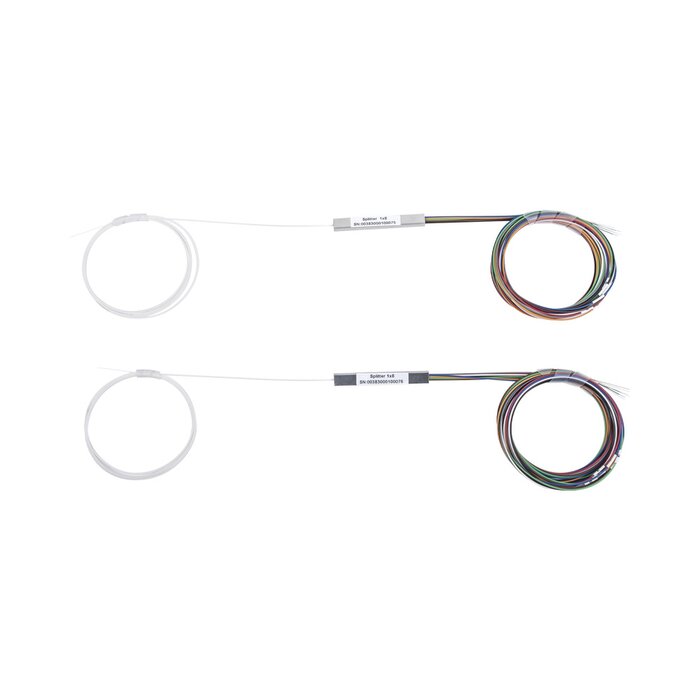 Splitter (Divisor Óptico) tipo PLC, de 1x8, Sin Conectores, 1 pieza