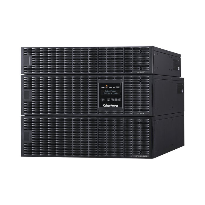 UPS de 8000 VA/8000 W, Online Doble Conversión, 200 - 240 Vac de Entrada, 120 - 240 Vac de Salida, Entrada Hardwired, Onda Senoidal Pura, Torre o Rack de 8 UR, Con 6 Tomas NEMA 5-20R, 3 NEMA L6-30R y Terminal Hardwired