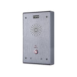 Intercomunicador IP, 2 líneas SIP, 2 relevadores con botón para llamada, anti-vandálico, IP65 e IK10, PoE