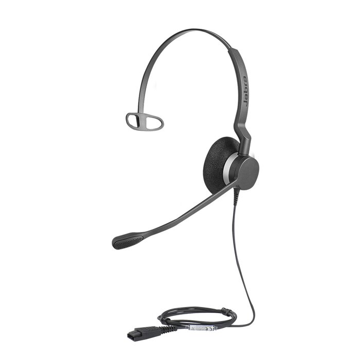Jabra Biz 2300 Mono con conexión QD, resistente para contact center con brazo articulado con giro de 360º (2303-820-105)