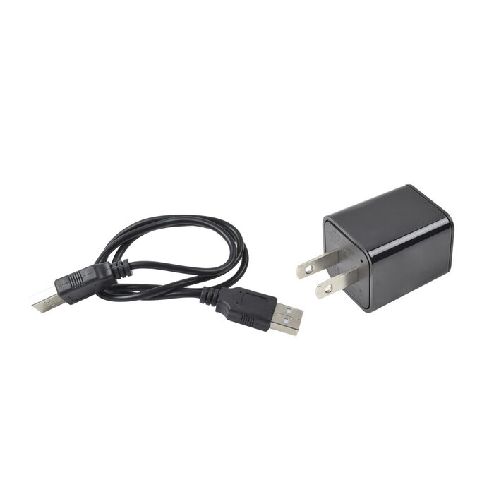 Cámara Oculta en Cargador de Pared / Memoria de 8GB / Resolución 1080P / Grabación Continua o por Movimiento
