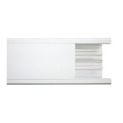 Canaleta de aluminio, 99 x 72 mm, tramo de 3m. (8101-80300)