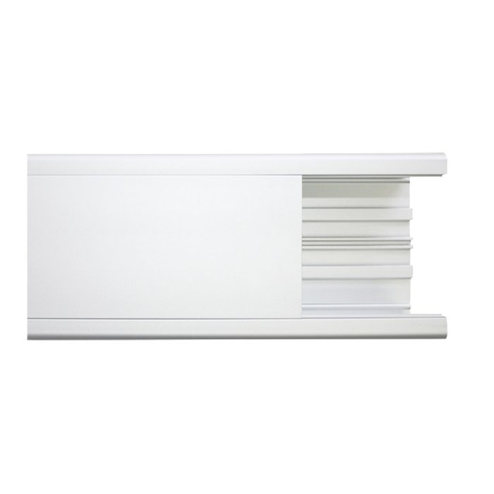 Canaleta de aluminio, 99 x 72 mm, tramo de 3m. (8101-80300)