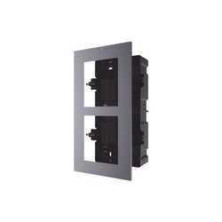Base de 2 Espacios para EMPOTRAR Módulos de Videoporteros Hikvision