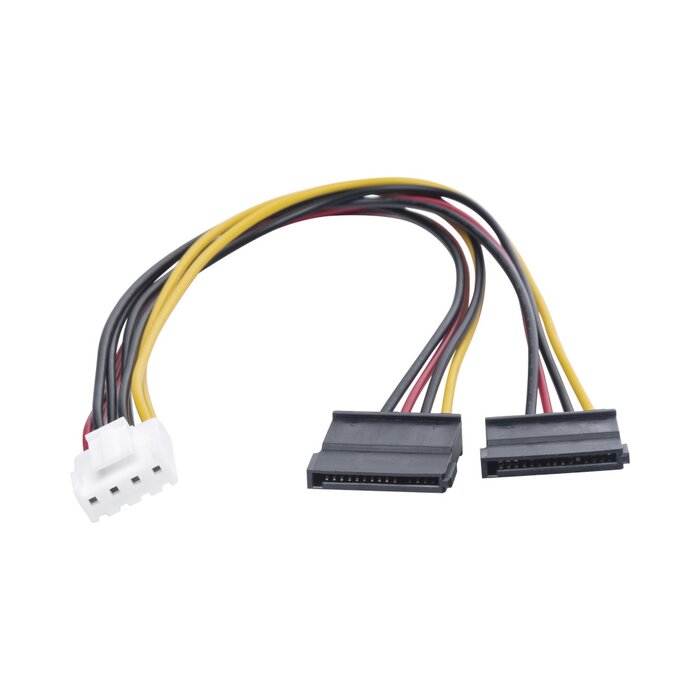 Cable Doble de Corriente SATA / Compatible con DVR's epcom / HIKVISION