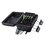 Caja de Distribución de Fibra Óptica Light para 24 Empalmes, con 8 acopladores SC/APC simplex, Exterior IP65, Color Negro
