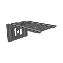 Ménsula económica MallaFils, para montaje en pared, para anchos de charola de 100 mm, con acabado electrozinc