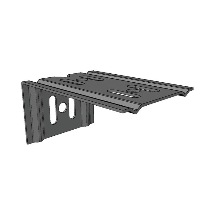 Ménsula económica MallaFils, para montaje en pared, para anchos de charola de 100 mm, con acabado electrozinc
