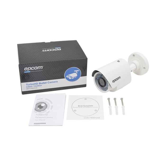 KIT TurboHD 1080p / DVR 8 Canales / 4 Cámaras Bala (exterior 2.8 mm) / 4 Cámaras Eyeball (exterior 2.8 mm) / Transceptores / Conectores / Fuente de Poder Profesional hasta 15 Vcd para Largas Distancias