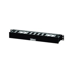 Organizador de Cables Horizontal PatchLink, Sencillo (Solo Frontal), Para Rack de 19in, 1UR