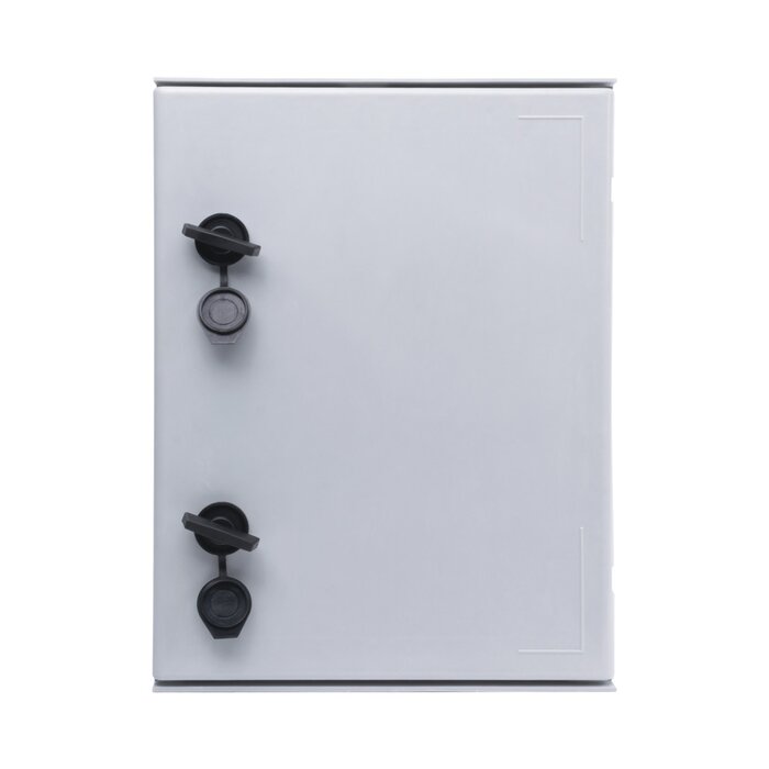 Gabinete de Poliéster IP66 Uso en Intemperie (300 x 400 x 200 mm) con Placa Trasera Interior (Incluye Chapa y Llave).